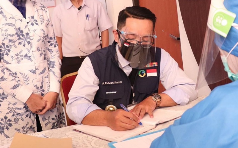  Besok, Ridwan Kamil Disuntik Vaksin Covid-19