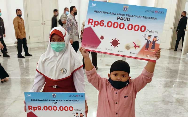  Bank DKI Berikan Bantuan Pendidikan Kepada Anak-Anak Tenaga Medis Yang Meninggal Dunia ssat Menangani Covid-19