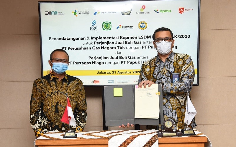  PGN (PGAS) Tanda Tangani Jual Beli Gas dengan 2 Produsen Pupuk