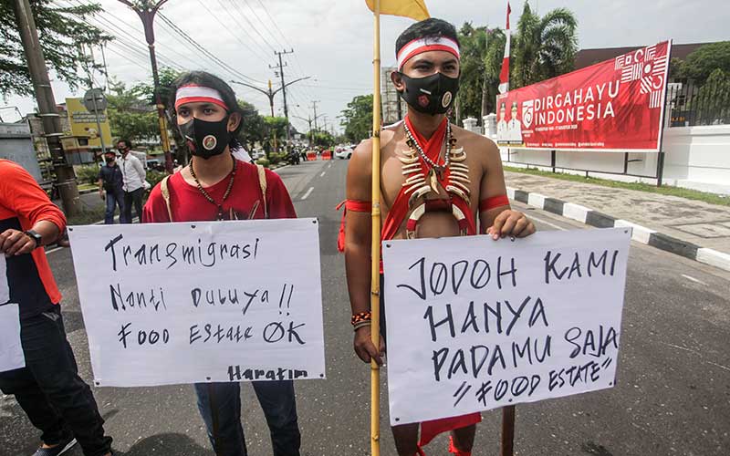  Aliansi Dayak Bersatu Gelar Unjuk Rasa Agar Pemerintah Melibatkan Masyarakat Adat Dayak Dalam Progam Ketahanan Pangan Baru