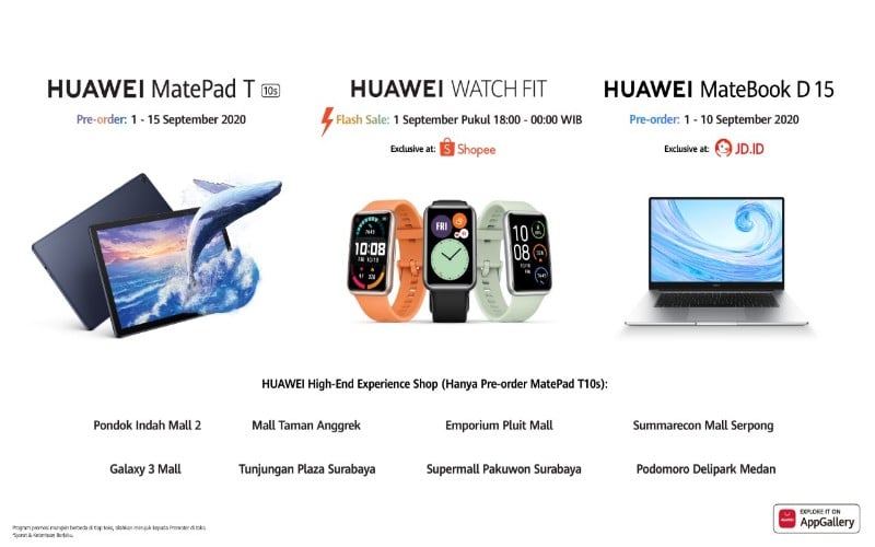  Intip 3 Produk Terbaru Huawei di Indonesia Berikut Ini