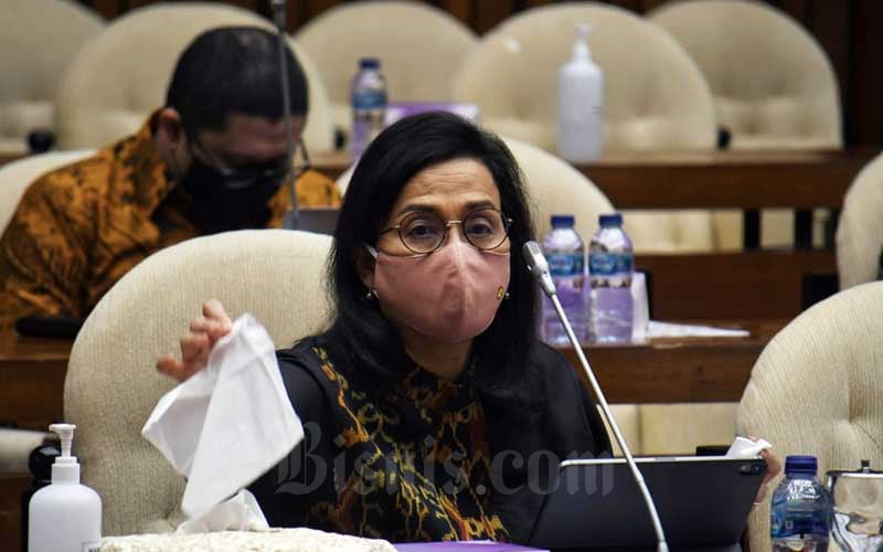  Menkeu Sri Mulyani Hadiri Raker Dengan Komisi XI DPR Bahas Asumsi Dasar RAPBN 2021