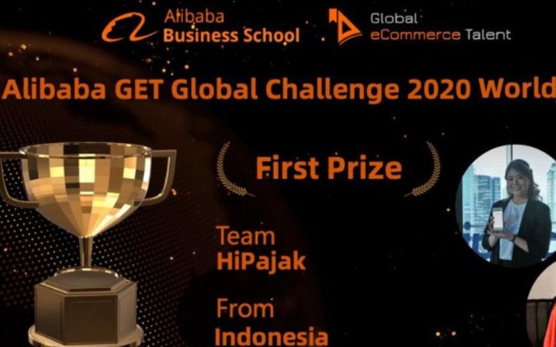  HiPajak Raih Juara Pertama Alibaba GET Challenge 2020