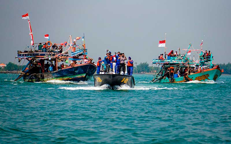  Nelayan di Jateng Gelar Tradisi Sedekah Laut Sebagai Wujud Syukur Melimpahnya Tangkapan Nelayan