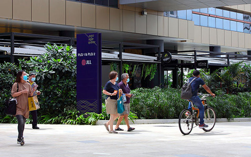  Ruang Bersepeda di Singapura, Area Lebar di Paya Lebar Quarter