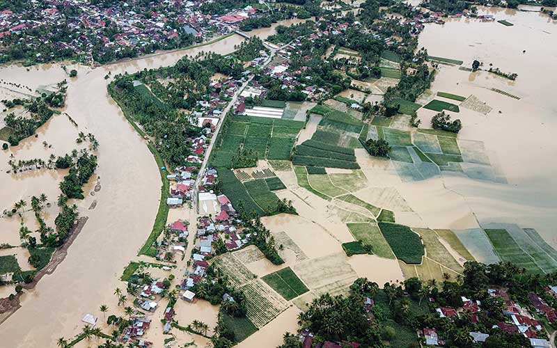  Nagari Taram di Sumatra Barat Terendam Banjir Akibat Luapan Sungai