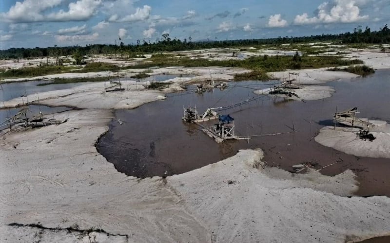  Gakkum KLHK Tutup Tambang Ilegal Emas di Cagar Alam Mandor