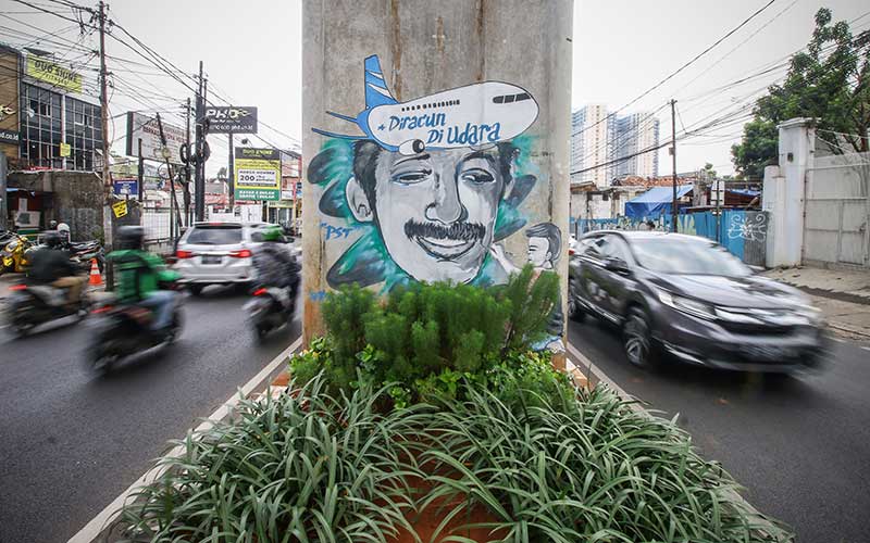  Mural Tentang Aktivis HAM Munir Said Thalib di Jakarta Untuk Mengenang Kejadian 16 Tahun Silam