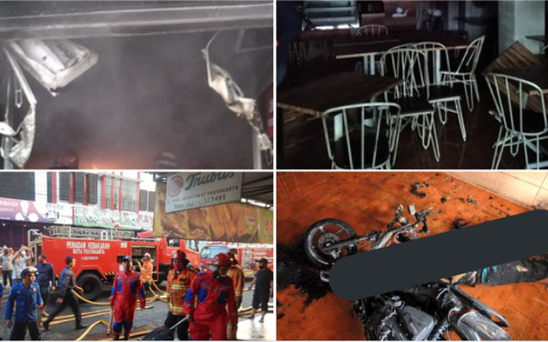  Toko Roti Trubus Yogyakarta Terbakar, 1 Orang Tewas di Samping Motor