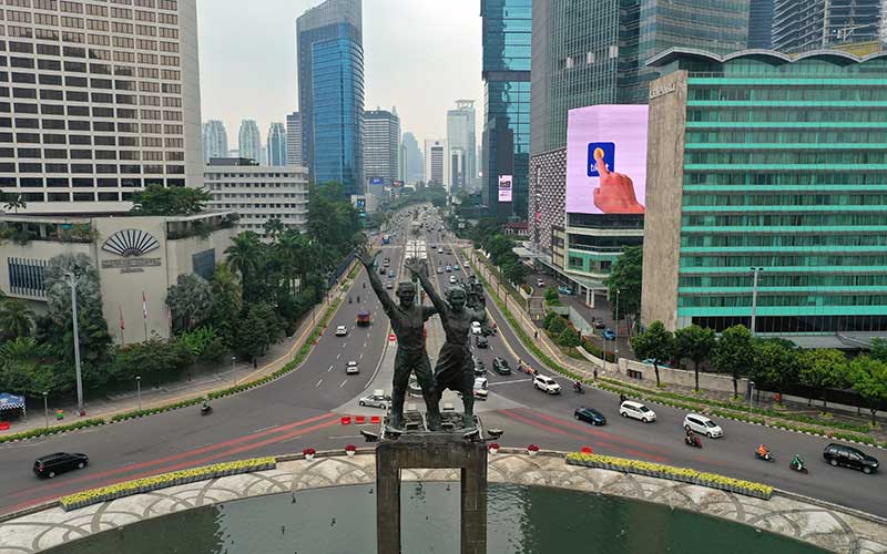 PSBB Total Diberlakukan, Sejumlah Jalan Protokol di DKI Jakarta Lenggang