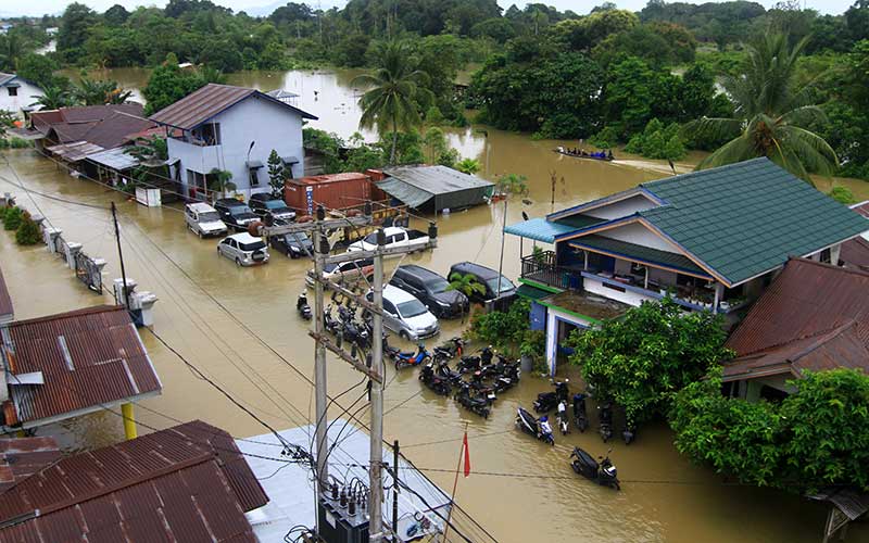  Banjir di Kota Putussibau Belum Surut, Listrik dan Jaringan Telekomunikasi Dimatikan