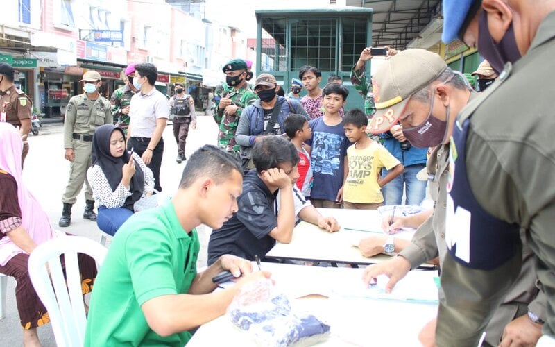  Razia Masker di Batam Dapati Puluhan Warga Melanggar