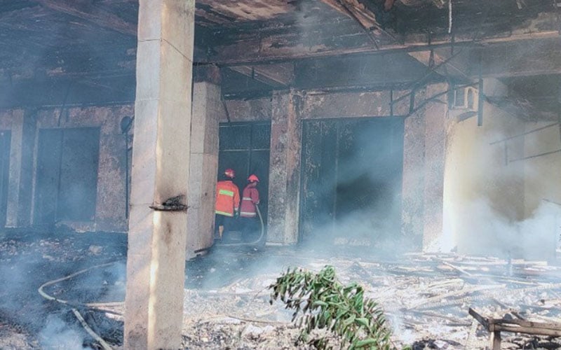  Orang Sakit Jiwa Bakar GOR Saburai di Bandar Lampung