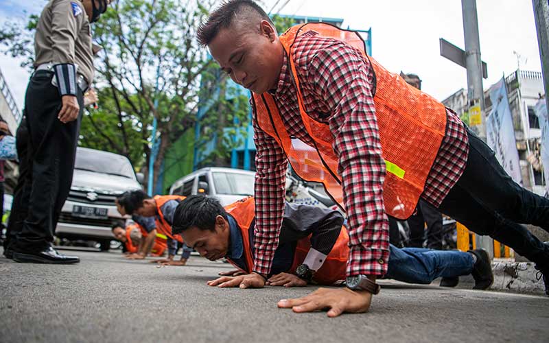  Pendisiplinan Protokol Kesehatan, Satgas Gabungan Gelar Razia Masker di Jalan Protokol Palembang