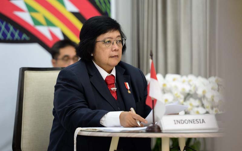  Pertemuan Virtual Menteri LH Anggota G-20, Siti Nurbaya Jelaskan Atasi Degradasi Lahan dan Terumbu Karang