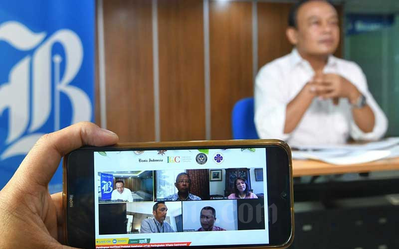  Bisnis Indonesia Gandeng PHRI dan IGC Gelar Webinar Bahas Pentingnya Verifikasi Protokol Kesehatan