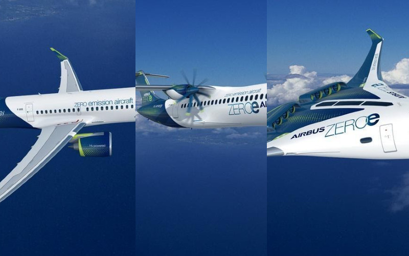  Airbus Ungkap Tiga Konsep Pesawat Komersial Niremisi