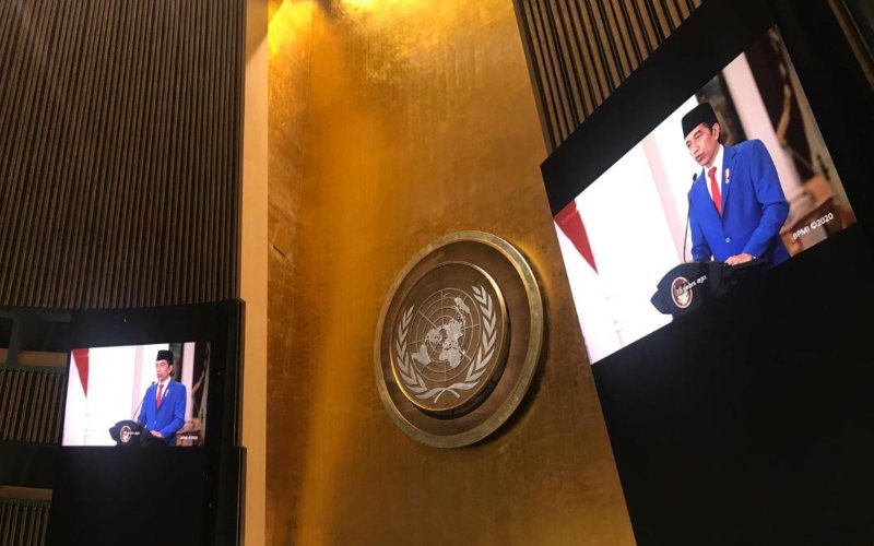 Pidato di Sidang Umum PBB, Jokowi Dorong Kerja Sama Penanganan Covid-19