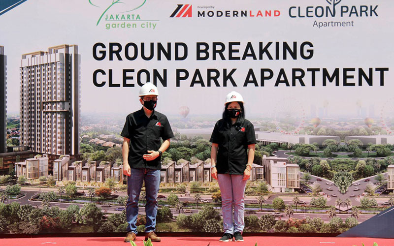  Mitra Sindo Ground Breaking Cleon Park Apartment di Jakarta Garden City