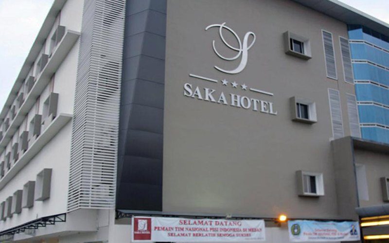 Hotel Saka Medan. Hotel yang memiliki kapasitas 108 kamar ini adalah satu dari tiga hotel yang dimiliki oleh PT Intikeramik Alamasri Industri Tbk (IKAI)./Intikeramik