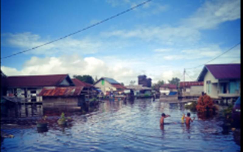  Sentarum Banjir, 216 Rumah di Dekat Perbatasan Malaysia Terendam