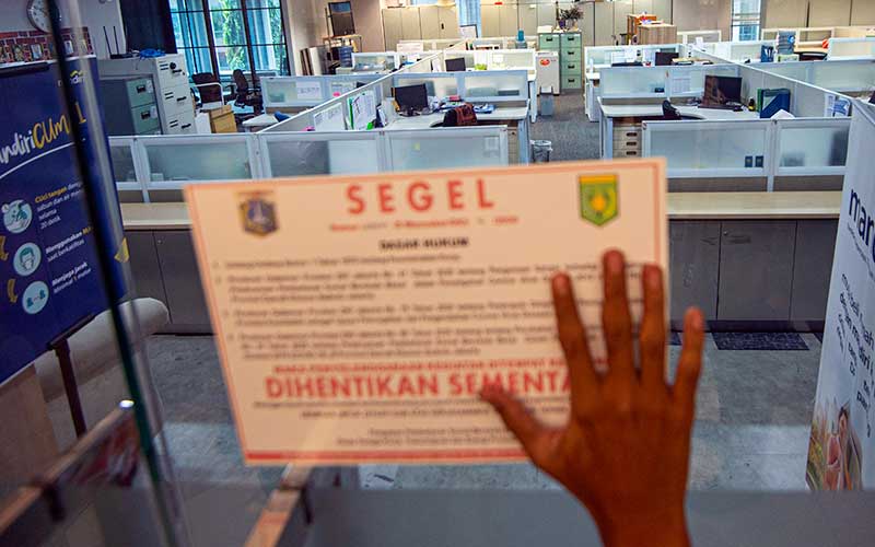  Gedung Perkantoran di Jakarta Disegel Karena Melanggar Protokol Kesehatan