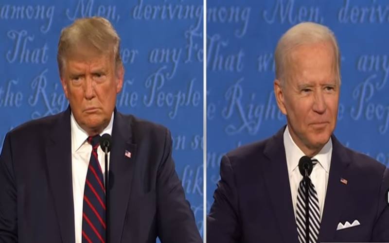 Debat calon Presiden Amerika Serikat Donald Trump dan penantangnya Joe Biden berlangsung Rabu (30/9/2020) waktu setempat. JIBI/Nancy Junita-Youtube