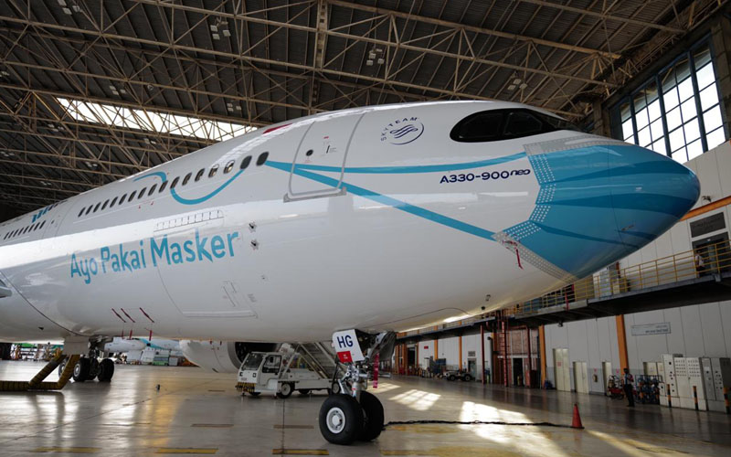 Garuda Indonesia Bikin Sayembara Livery Masker Pesawat