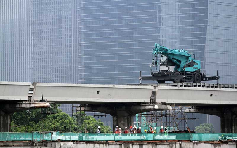  Pembangunan Proyek LRT Jabodebek Telah Mencapai 77,3 Persen