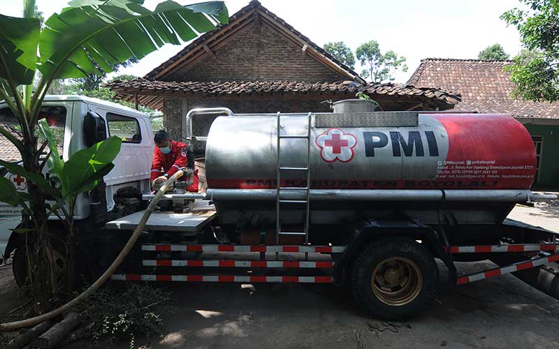  PMI Distribusikan Air Bersih ke Daerah Kekeringan di Boyolali Jawa Tengah