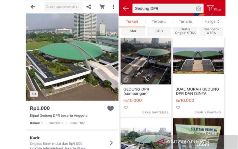  Iklan Gedung DPR Dijual Rp1.000-Rp10.000, Sekjen: Silakan Polisi Telusuri