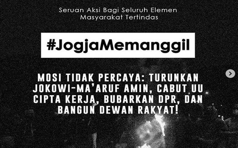  Tolak Omnibus Law UU Cipta Kerja, Aksi #JogjaMemanggil Hadirkan Massa Lebih Besar