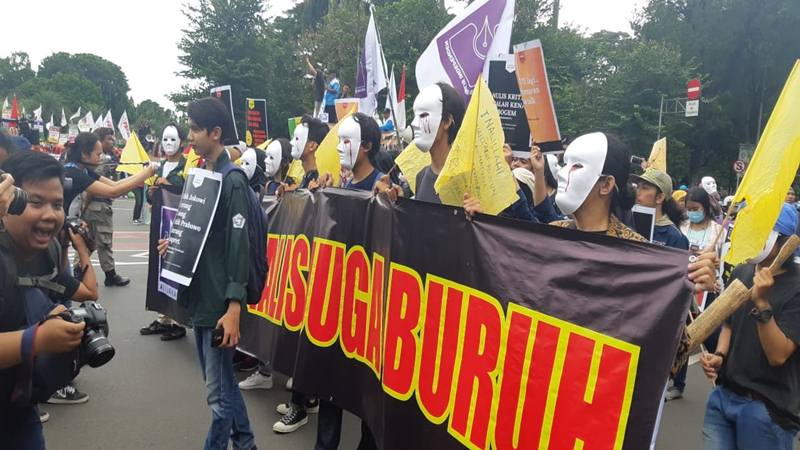  AJI Gelar Demo Online Tolak UU Cipta Kerja hingga Singgung Revisi UU KPK