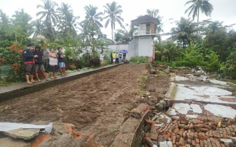  Tembok Rumah Tahanan di Bangli Ambruk Selepas Hujan Deras Melanda