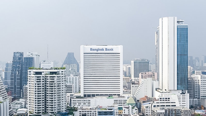 Kantor pusat Bangkok Bank di Bangkok, Thailand./bangkokbank.com