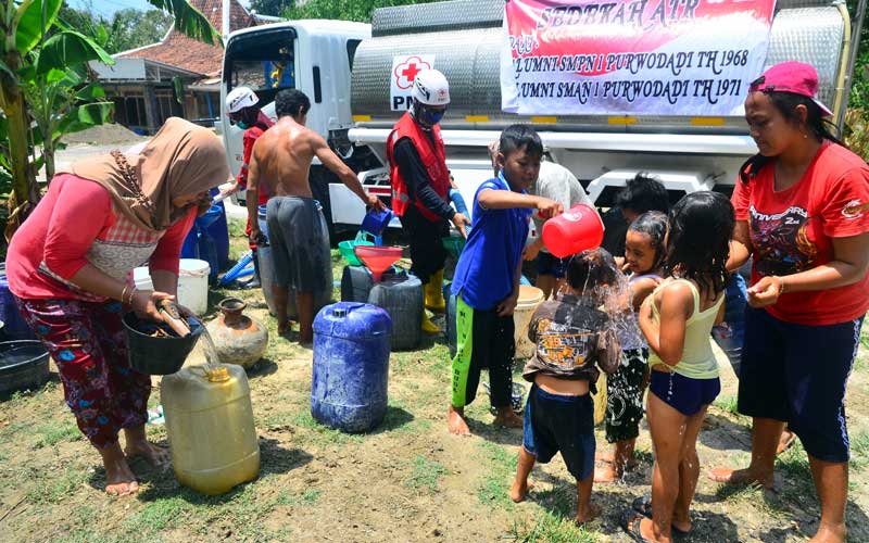 Warga di Grobogan Jateng Kesulitan Air Bersih Akibat Musim Kemarau