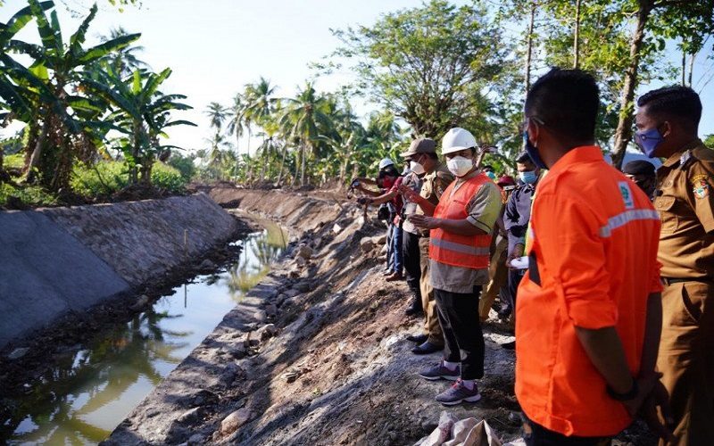  Pemprov Sulsel Gelontorkan Rp20 Miliar untuk Pembangunan Irigasi Cenrana Wajo