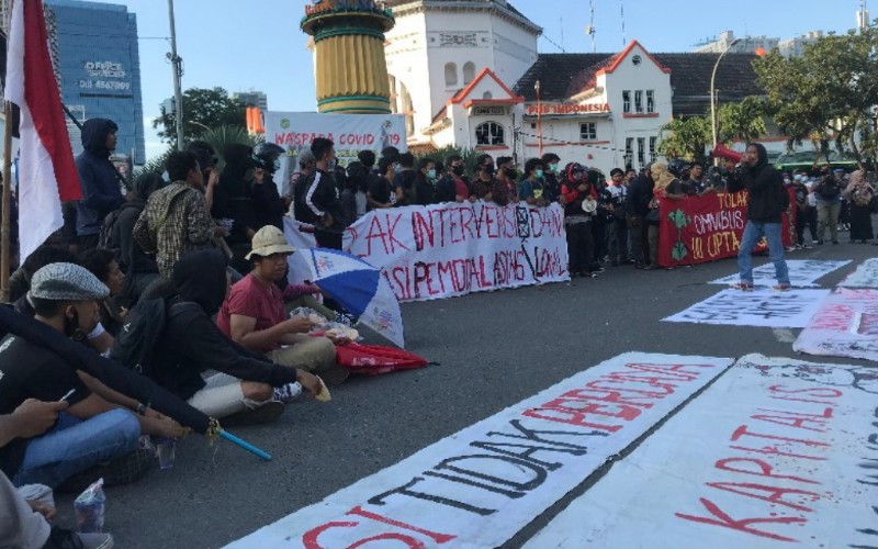  Hari Ini Aksi Tolak UU Ciptaker Berlangsung Lagi di Sumut