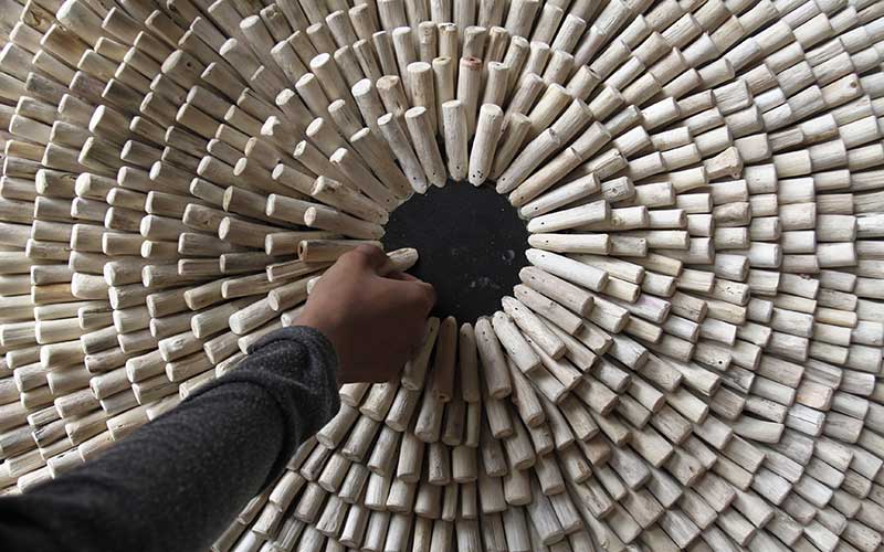  Perajin di Yogyakarta Manfaatkan Limbah Kayu Untuk Dekorasi dan Furnitur