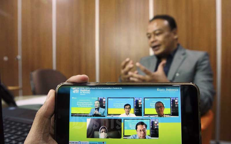  Bisnis Indonesia Bersama Habitat for Humanity Indonesia Gelar Webinar Bahas Progam CSR