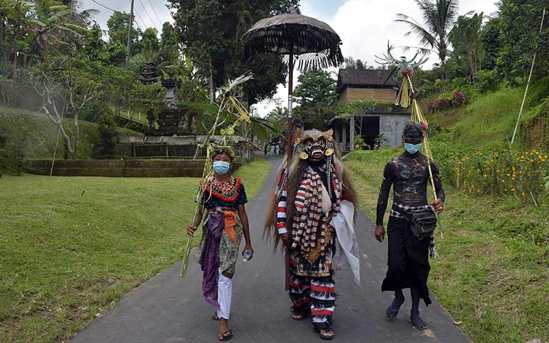  Tradisi Ngerebeg di Bali Digelar di Tengah Pandemi Covid-19