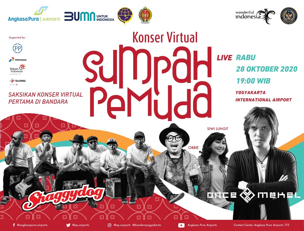  Angkasa Pura I Gelar Konser Virtual Sumpah Pemuda di Bandara Internasional Yogyakarta