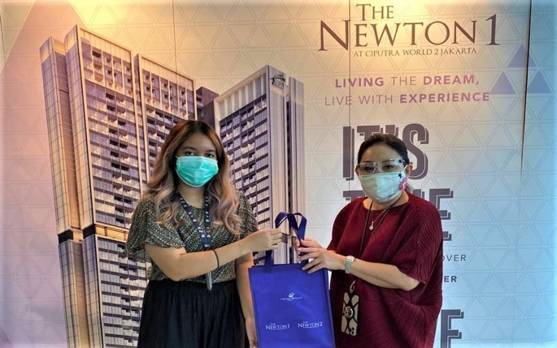  Serah Terima Unit Apartemen The Newton 1 Ikuti Protokoler Kesehatan