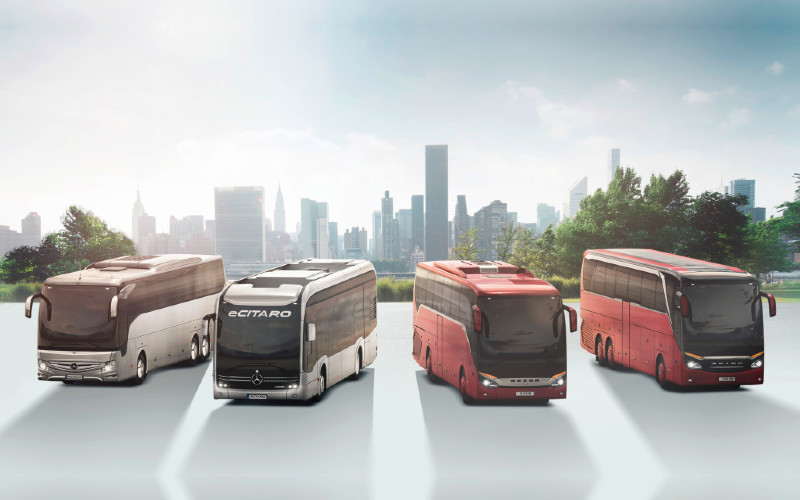 Sistem AC sepenuhnya otomatis, yang dipasang sebagai standar di dalam bus, memberikan kontribusi yang besar terhadap peningkatan keselamatan penumpang bus Mercedes-Benz dan Setra.  Daimler