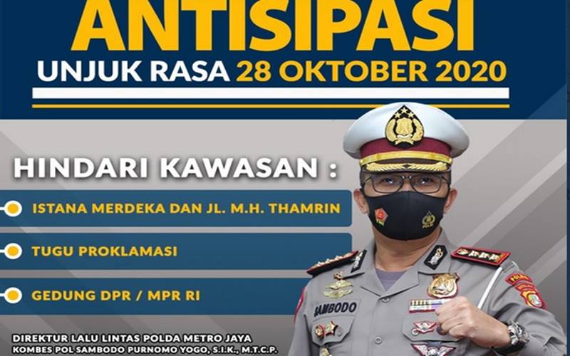  BEM SI Demo Tolak UU Cipta Kerja, Simak Rute Pengalihan Arus Lalu Lintas di Jakarta 