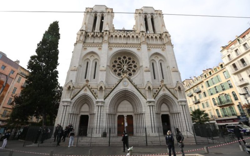  Basilika Notre Dame di Nice, Prancis Diserang Oknum Berpisau: Tiga Tewas