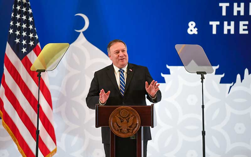  Menteri Luar Negeri Amerika Serikat Michael Pompeo Hadiri Acara Dialog Dengan GP Ansor