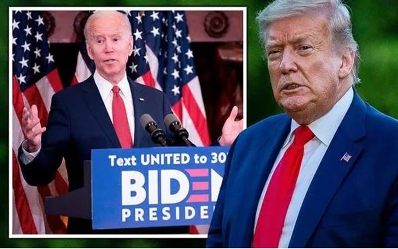 Joe Biden dan Donald Trump bersaing keras meraup suara terbanyak di Pilpres AS 2020./Istimewa