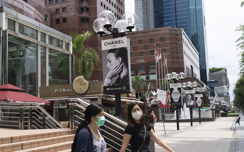 Mal di Orchard Road Singapura./Bloomberg/Wei Leng Tay