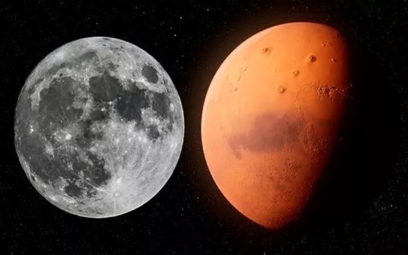 Astronom Klaim Temukan Kembaran Bulan di Balik Planet Mars
